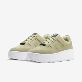 Nike Air Force 1 Sage Low - Női Utcai Cipő - Olivazöld/Fehér/Fekete/Olivazöld